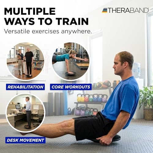 THERABAND Wobble Board, Round Balance Trainer, Core Strength, Non-Slip