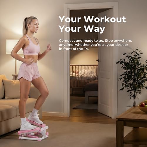 Sunny Health & Fitness Mini Stepper w/LCD Monitor & Adjustable Step Height