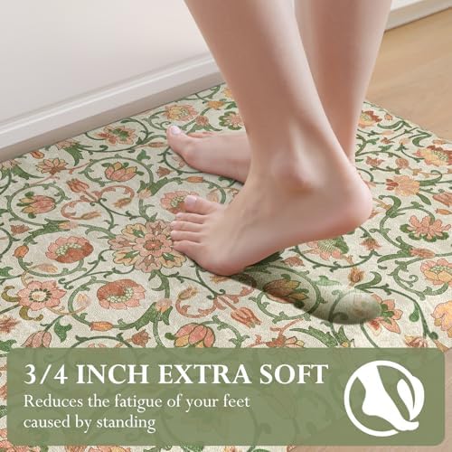 KIMODE Kitchen Mats for Floor Anti-Fatigue Cushioned Comfort Standing Mat