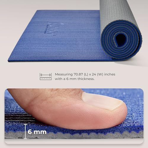 Sunny Health & Fitness Exercise Yoga Mats - Non-Slip Support for Home & Gym