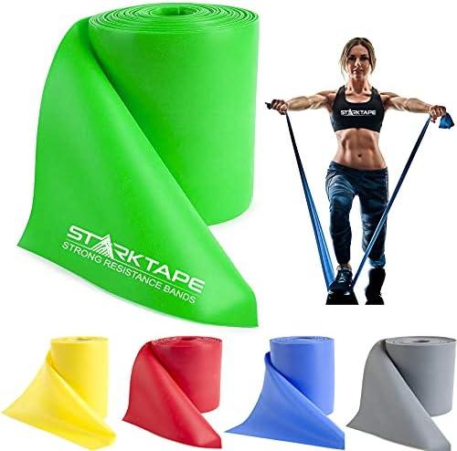 Resistance Bands Professional 8,16, 25, 50 Yards Bulk Rolls. Latex-Free Elastic Physical Therapy Band. No Scent, No Powder - Perfect for Home Exercise, Yoga, Pilates, Gym, Rehab, Workout
