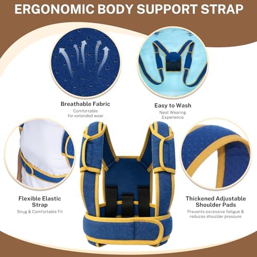 Adult Back Brace, Posture Corrector For Women And Men, Back Support For Scoliosis, Dowagers Hump, Hunchback (Size M)