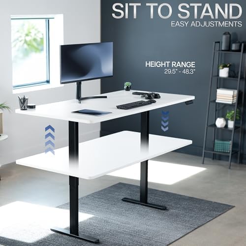 VIVO White 71 x 36 in Standing Desk, DESK-KIT-E2B7W-36