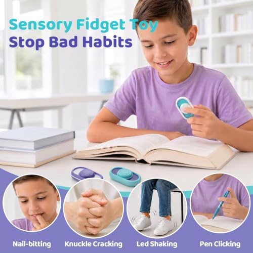 Fidget Sensory Toys for Adults: 3Pcs Magnetic Fidget Clicker Toy for Office