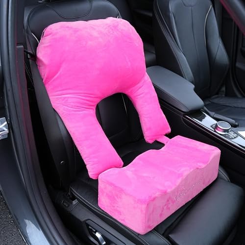 Mello Active BBL Pillow After Surgery Recovery Set – Doctor-Recommended BBL Pillow with Back Support Cushion – Firm, Lightweight & Portable – Ultimate Comfort for Home, Car & Office Pink