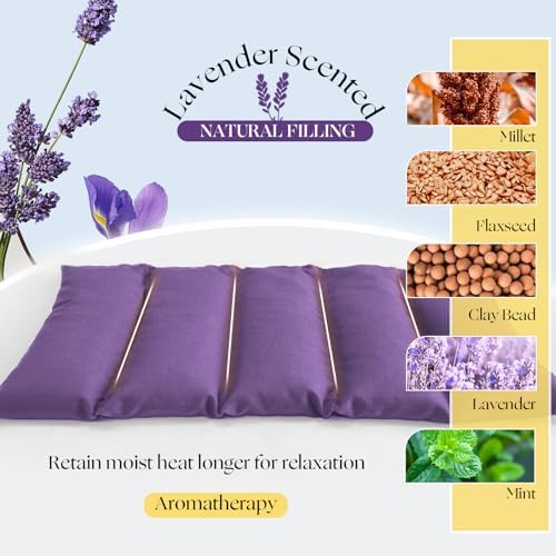 Microwavable Heating Pads with Washable Cover Flaxseed Microwave Heat Pack
