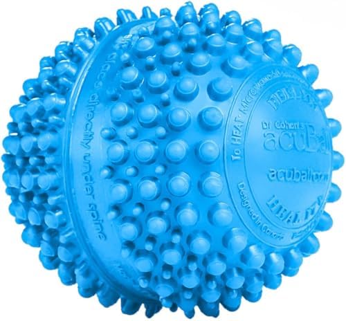 Dr. Cohen's acuball Heatable Deep Tissue Massage Ball - acuBall Trigger Point Massage Therapy for Myofascial and Stress Release and Exercise - Effective Back Massager Ball for Targeted Pain Relief