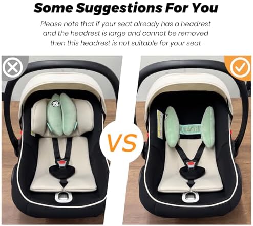 Baby Travel Pillow,Carseat Head Support for Infant,Baby Neck Support Pillow
