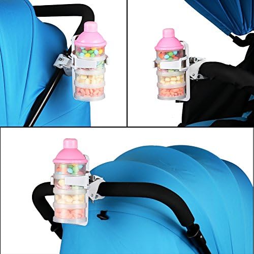 Accmor 2 Pack Bike Water Bottle Holders No Screws, Universal Bike Cup Holder, 360 Degree Rotatable Bike Water Bottle Cage, Water Bottle Holders for Kids Bike Adult Bike