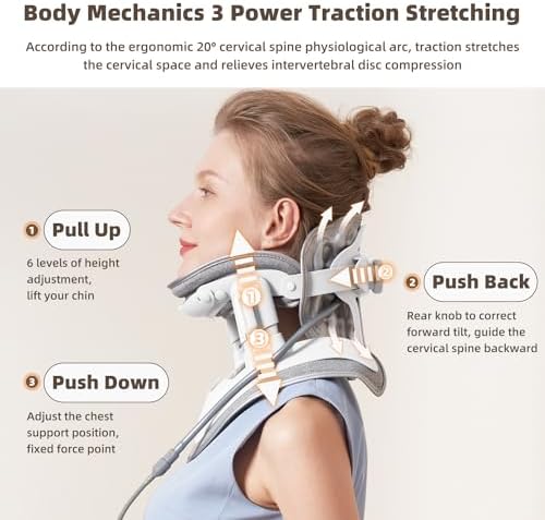 zenopax Cervical Neck Traction Device,Neck Stretcher for Neck Traction