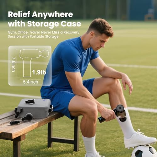 BOB and Brad T2 Massage Gun, Deep Tissue Percussion Massager for Back Legs