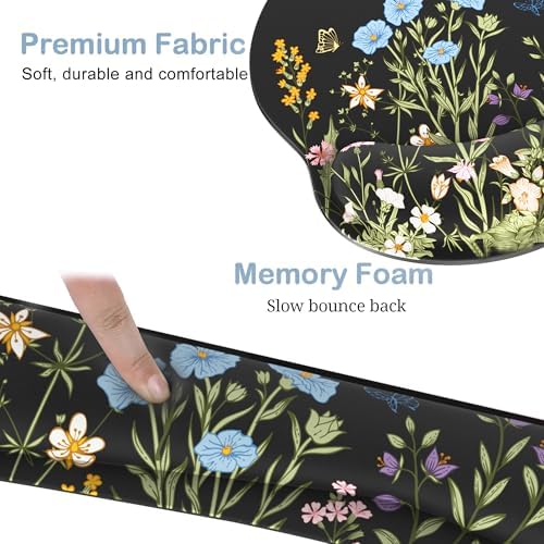 Ergonomic Mouse Pad with Wrist Rest and Keyboard Wrist Rest, Mousepad