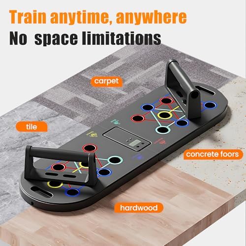 Push Up Board Fitness, Portable Dismountable 17 in 1 Push Up Bar at Home Gym, Multi-functional Pushup Stands Professional Strength Training Equipment For Man and Women