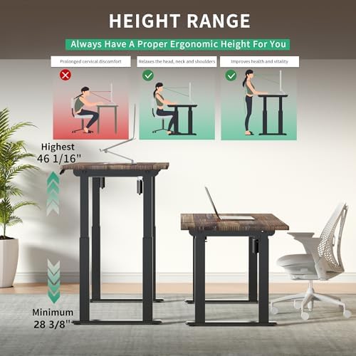 JWX Heavy Duty 4-Leg Standing Desk Frame, Dual Motor, 330 lb Capacity
