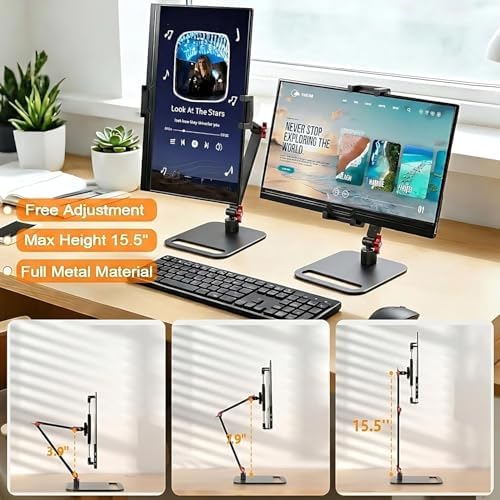 Upgrade Portable Monitor Stand Tool-Free Adjustment Tablet Holder