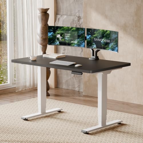SANODESK Dual Motor Standing Desk 220lbs Height Adjustable Desk