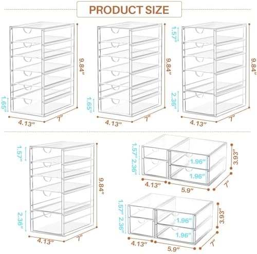 ARSTPEOE 30-Drawer Acrylic Storage & Makeup Organizer for Desk, Bath