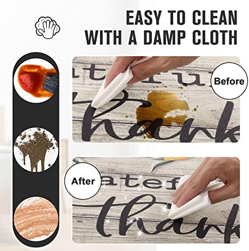 Carvapet 2Pcs Lemons Kitchen Floor Mats 17"x27"+17"x47"