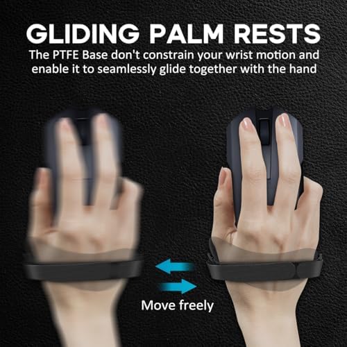 JIKIOU Advanced Ergonomic Right-Handed Gaming Wrist Rest for Mouse 2 Pack