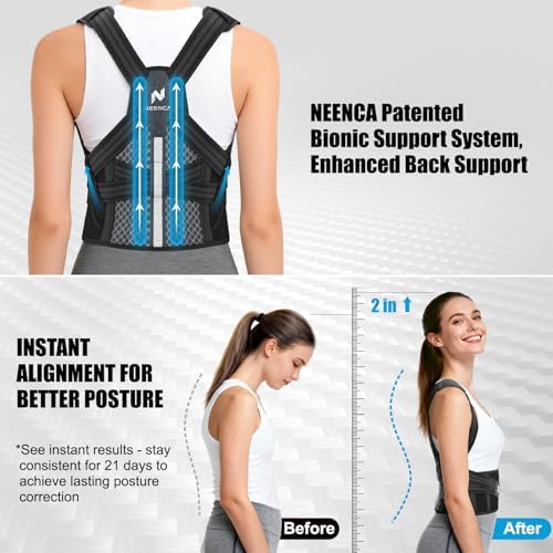NEENCA Professional Posture Corrector for Women & Men, Medical Back Brace