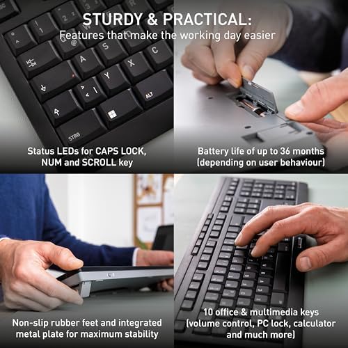 Cherry Stream Desktop Comfort Wireless Keyboard and Mouse Combo