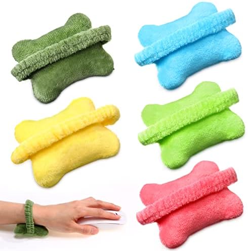 Leumoi 5 Pcs Wearable Mouse Pillow Rest, Hand Cushion Wrist Support