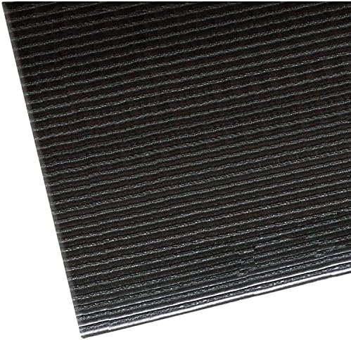 NoTrax 406 Razorback™ Ribbed Anti-Fatigue Mat, 2' X 60' Black