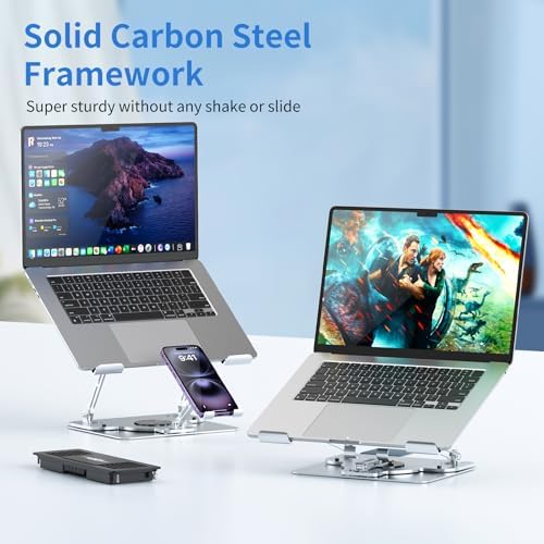 Laptop Cooling Pad with Detachable Fan & Cooler Cooling Laptop Stand Gray