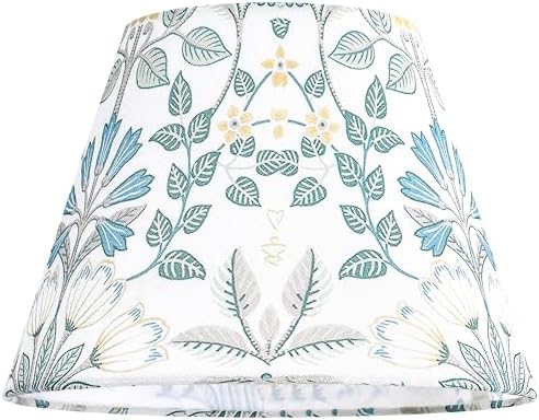 GO&SO Small Printed Floral Lamp Shades Set of 2,5"×9"×6.4" Art Decor Shade