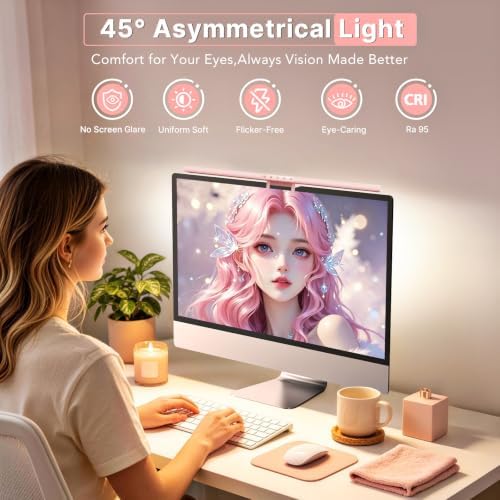 Syrinx LED Monitor Light Bar, 16.7" Computer Monitor Lamp with Backlight