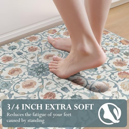 KIMODE Kitchen Mats for Floor Anti-Fatigue Cushioned Comfort Standing Mat