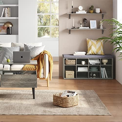 DINZI LVJ Long Wall Shelves, 39.4 Inch Wall Mounted Shelves with Brackets