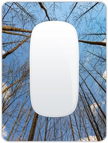 Small Mouse Pad, Mini Mouse Pad 6 X 8 Inch with Non-Slip Rubber Base for Keyboard Tray Laptops Wireless Mouse Home Office Travel, Washable & Portable (Woods Forest)