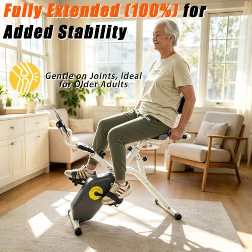 Foldable Magnetic Recumbent Stationary Exercise Bike