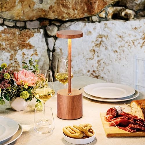 Cordless Table Lamp Rechargeable,Battery Powered LED Outdoor Table Light