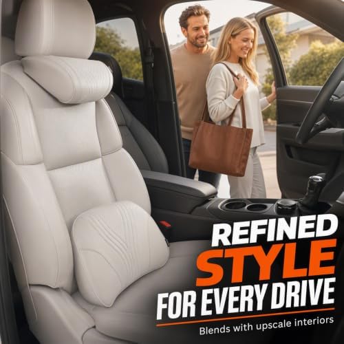 Universal Memory Foam Car Lumbar Support Pillow (Orange)