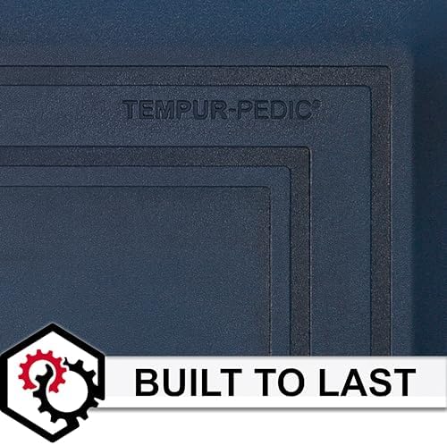 Tempur-Pedic Ultra Comfort Anti-Fatigue Frame Twilight 1' 8" x 3' 6" Kitchen Floor Mat Cushioned Ergonomic Standing Desk Mat Waterproof Non-Skid Foam