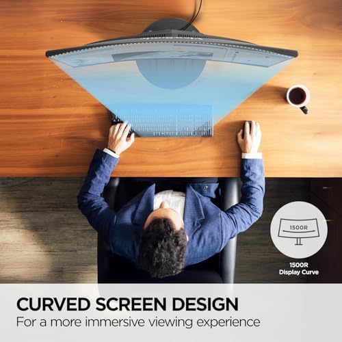 ViewSonic VA2416C 24 Inch 1080p Curved Computer Monitor, 100Hz, HDMI