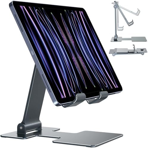 Anozer Tablet Stand,Adjustable Tablet Holder for Desk Foldable