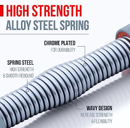 Zenooze's Power Twister Flex Bar, The Ultimate Upper Body Exercise Equipment for Strengthening Your Chest Workout, Shoulders,Biceps, Arms, Forearm Strengthener, Resorte para Hacer Ejercicio