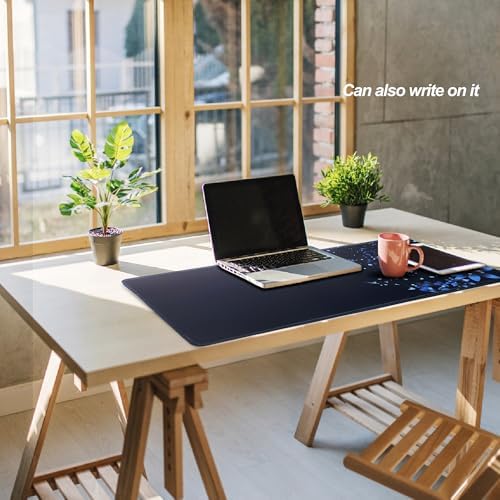 Large Gaming Mouse Pad-70x30 Blueflower