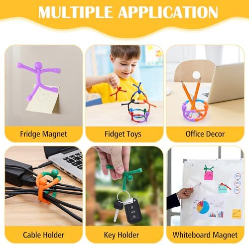 10Pcs Magnetic Travel Toys, Magnets Men for Kids, Cute Magnetic People