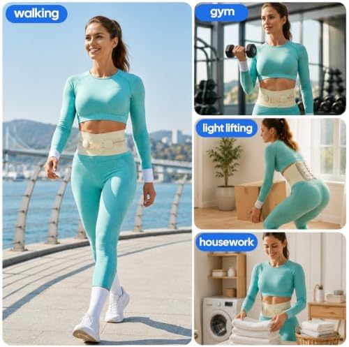 Women's Lumbar Support Belt, back brace with pulley system