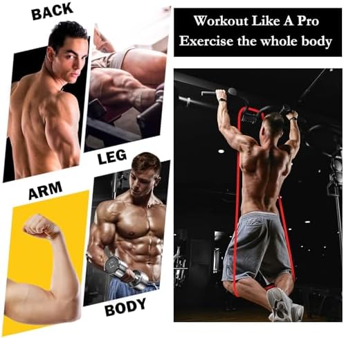 Foilswirl 8 Pcs Resistance Bands for Working Out