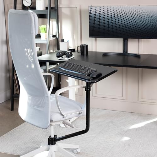 VIVO Black Office Chair Mounted 26 x 12 in Keyboard Tray, MOUNT-KB08C