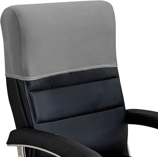 Stretch Office Chair Headrest Cover, Milk Silk Headrest Protector for Office Chairs, Head Rest Covers for High Back Computer Chairs, Furniture, Recliner Chair, 1 Pack, Light Gray