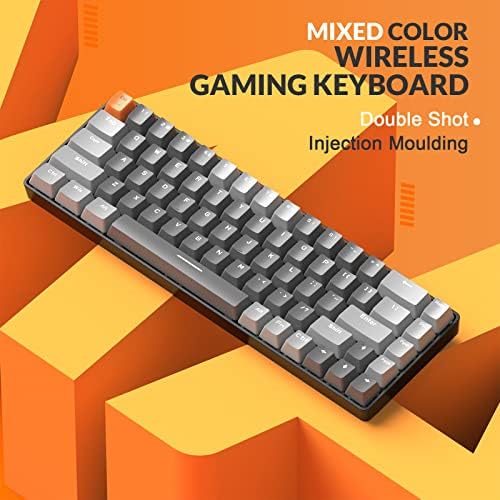 MAGIC-REFINER RK68 Compact 68 Keys Wireless Mechanical Gaming Keyboard