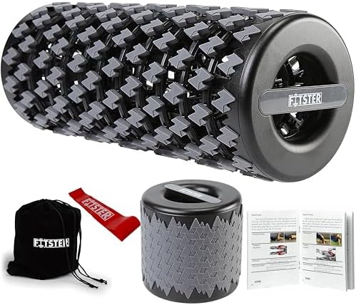 Collapsible Foam Roller for Exercise and Recovery (13 Inches), Easily Portable at 5.5 inches (Gray)