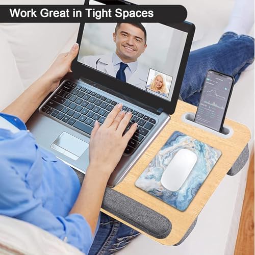 Small Mouse Pad, Mini Mouse Pad 6 X 8 Inch with Non-Slip Rubber Base for Keyboard Tray Laptops Wireless Mouse Home Office Travel, Washable & Portable (Abstract Colorful Marble 02)