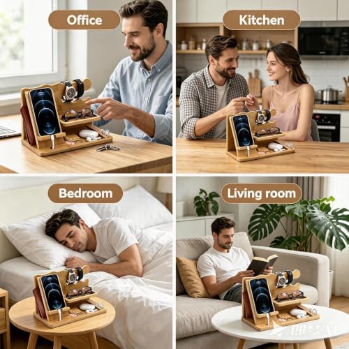 Desk Organizer Gifts for Men Women Dad Wife Husband Boyfriend